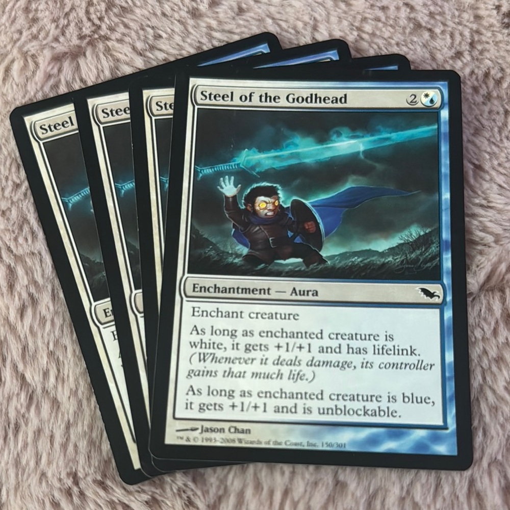 MTG Magic the Gathering Steel of the Godhead x4
